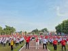 MERAH PUTIH GOYANG KLATEN! Bupati & Wakil Bupati Klaten Gelar Senam Merah Putih Antikorupsi di Alun-Alun