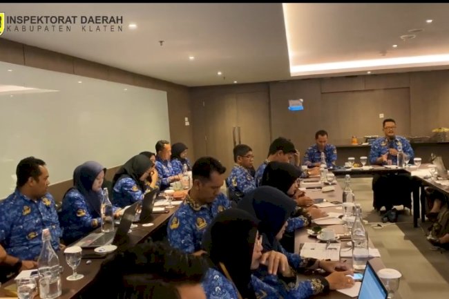 Sinkronisasi Program Kerja Pengawasan Tahunan Inspektorat Daerah Kabupaten Klaten Tahun 2024 dan Penyusunan Rencana Aksi atas AOI Penilaian Mandiri Kapabilitas APIP Inspektorat Daerah Kabupaten Klaten Tahun 2023