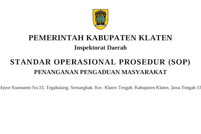 Penanganan Aduan Masyarakat yang Cepat, Tepat, dan Akuntabel
