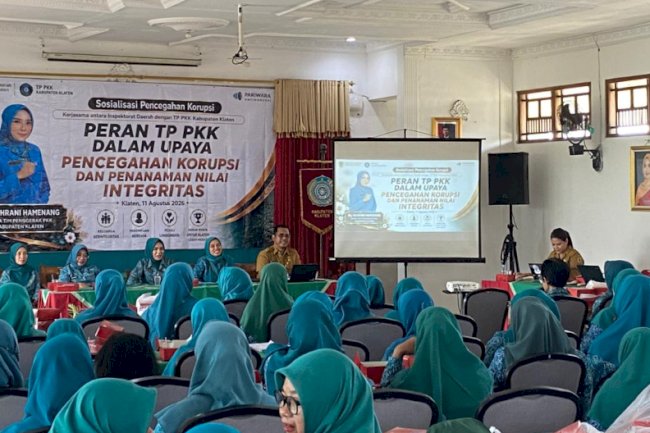 Dari Hal Sederhana, TP PKK Klaten Diajak Bangun Budaya Antikorupsi