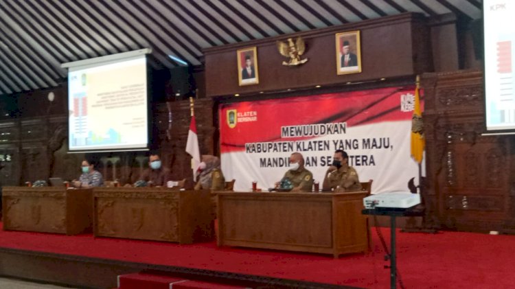 Monev Tematik  Pencegahan Korupsi oleh KPK RI di Pemerintah Kabupaten Klaten