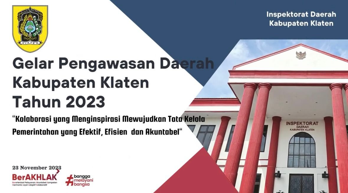 GELAR PENGAWASAN DAERAH (LARWASDA) KABUPATEN KLATEN TAHUN 2023