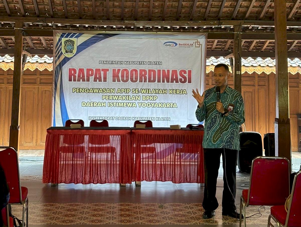 ITDA Klaten Jadi Tuan Rumah Peningkatan Koordinasi Pengawasan APIP Se-Wilayah Kerja Perwakilan BPKP D.I.Yogyakarta