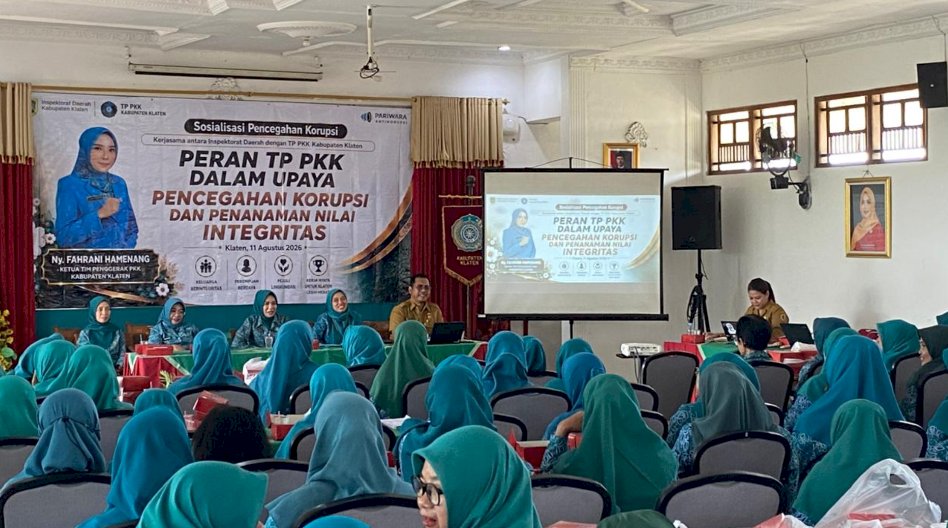 Dari Hal Sederhana, TP PKK Klaten Diajak Bangun Budaya Antikorupsi